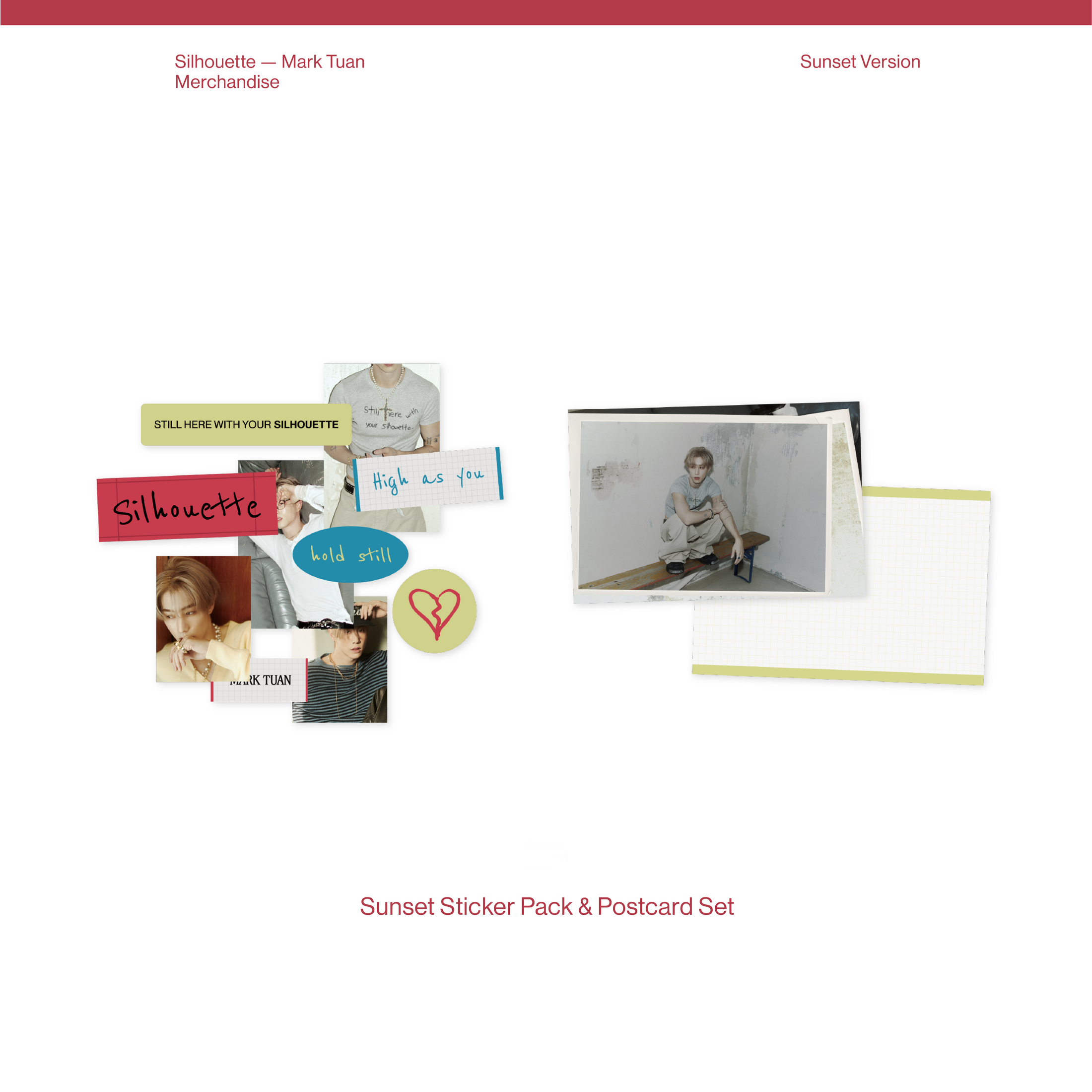 Sunset Sticker Pack & Postcard Set